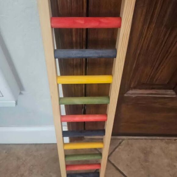 Wood Ladder for Large Birds Parrots 24" X 6" - Picture 1 of 4